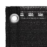 vidaXL Paravan de balcon, negru, 120x400 cm, HDPE
