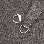 vidaXL Pânză parasolar, antracit, 3 x 3 m, HDPE, 160 g/m²