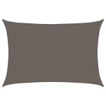 vidaXL Pânză parasolar, antracit, 3 x 5 m, HDPE, 160 g/m²