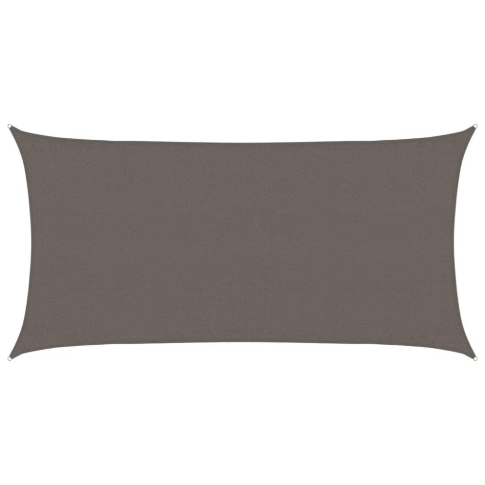 vidaXL Pânză parasolar, antracit, 3 x 6 m, HDPE, 160 g/m²