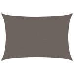 vidaXL Pânză parasolar, antracit, 4x5 m, HDPE, 160 g/m²