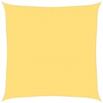 vidaXL Pânză parasolar, bej, 4x4 m, HDPE, 160 g/m²