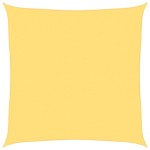 vidaXL Pânză parasolar, bej, 5x5 m, HDPE, 160 g/m²