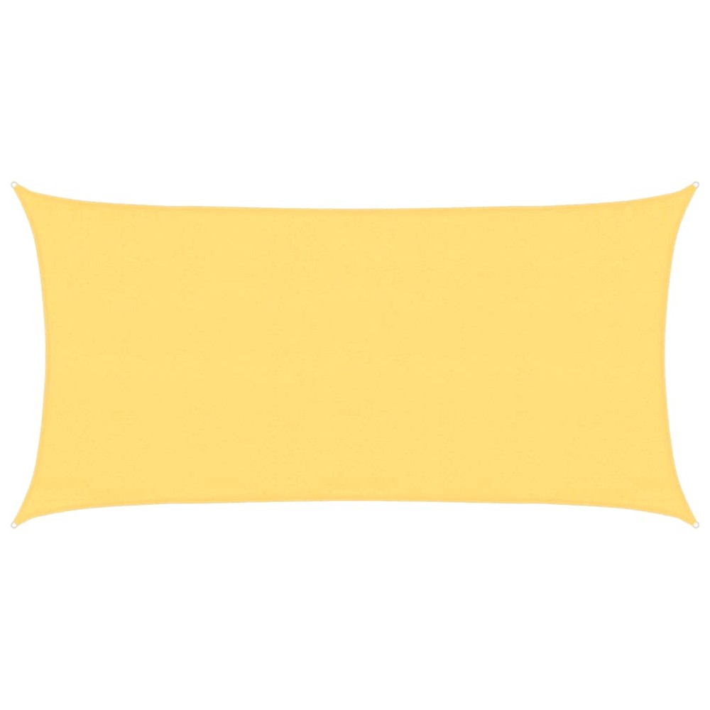 vidaXL Pânză parasolar, bej, 3 x 6 m, HDPE, 160 g/m²
