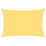 vidaXL Pânză parasolar, bej, 3,5 x 5 m, HDPE, 160 g/m²