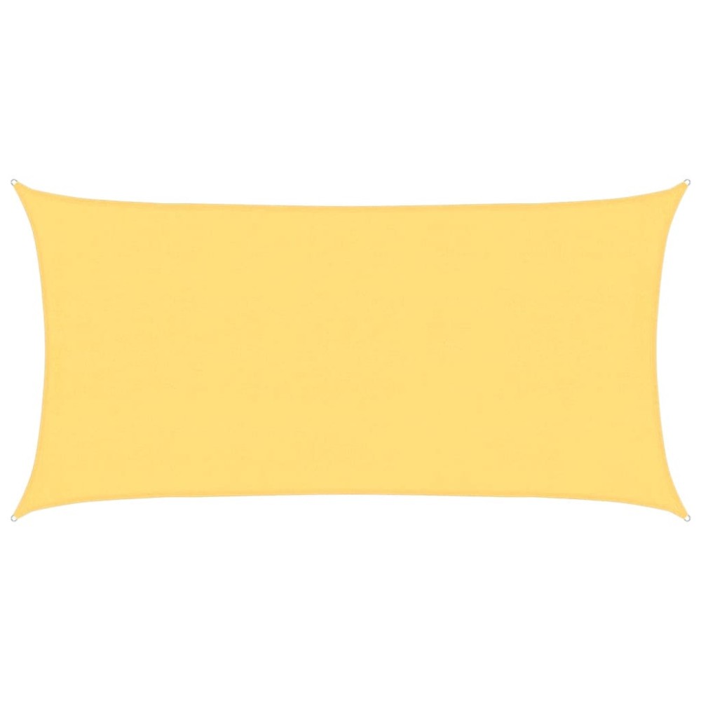 vidaXL Pânză parasolar, bej, 4 x 7 m, HDPE, 160 g/m²