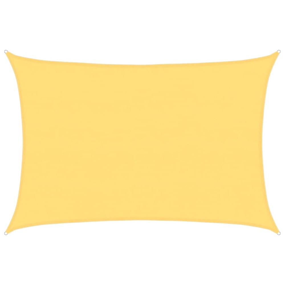 vidaXL Pânză parasolar, bej, 5 x 6 m, HDPE, 160 g/m²