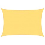 vidaXL Pânză parasolar, bej, 5 x 6 m, HDPE, 160 g/m²