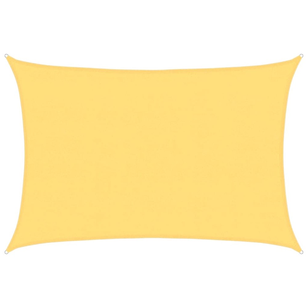 vidaXL Pânză parasolar, bej, 5 x 7 m, HDPE, 160 g/m²