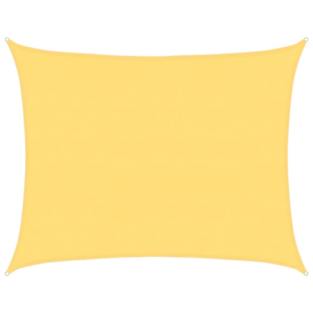 vidaXL Pânză parasolar, bej, 6 x 7 m, HDPE, 160 g/m²