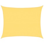 vidaXL Pânză parasolar, bej, 6 x 7 m, HDPE, 160 g/m²