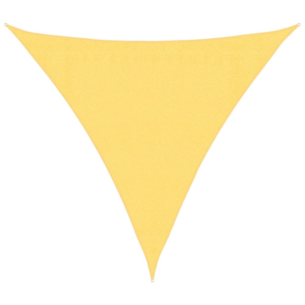 vidaXL Pânză parasolar, bej, 3 x 3 x 3 m, HDPE, 160 g/m²