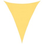 vidaXL Pânză parasolar, bej, 3x4x4 m, HDPE, 160 g/m²