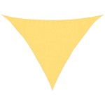 vidaXL Pânză parasolar, bej, 3,5x3,5x4,9 m, HDPE, 160 g/m²