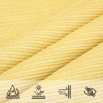 vidaXL Pânză parasolar, bej, 4,5x4,5x4,5 m, HDPE, 160 g/m² vidaXL Pânză parasolar, bej, 4,5x4,5x4,5 m, HDPE, 160 g/m²