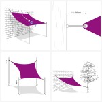 vidaXL Pânză parasolar, bej, 5x5x6 m, HDPE, 160 g/m² vidaXL Pânză parasolar, bej, 5x5x6 m, HDPE, 160 g/m²