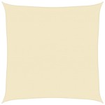 vidaXL Pânză parasolar, crem, 5 x 5 m, HDPE, 160 g/m²