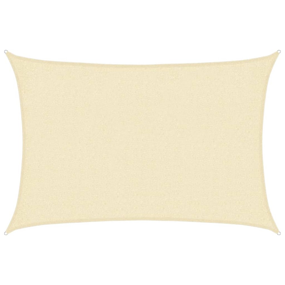 vidaXL Pânză parasolar, crem, 2 x 2,5 m, 160 g/m², HDPE