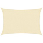 vidaXL Pânză parasolar, crem, 2 x 2,5 m, 160 g/m², HDPE