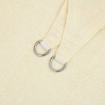 vidaXL Pânză parasolar, crem, 2 x 2,5 m, 160 g/m², HDPE