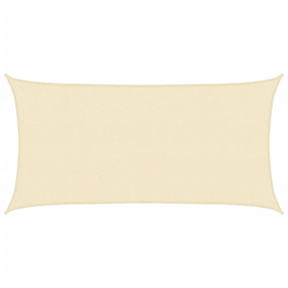 vidaXL Pânză parasolar, crem, 2x3,5 m, HDPE, 160 g/m²
