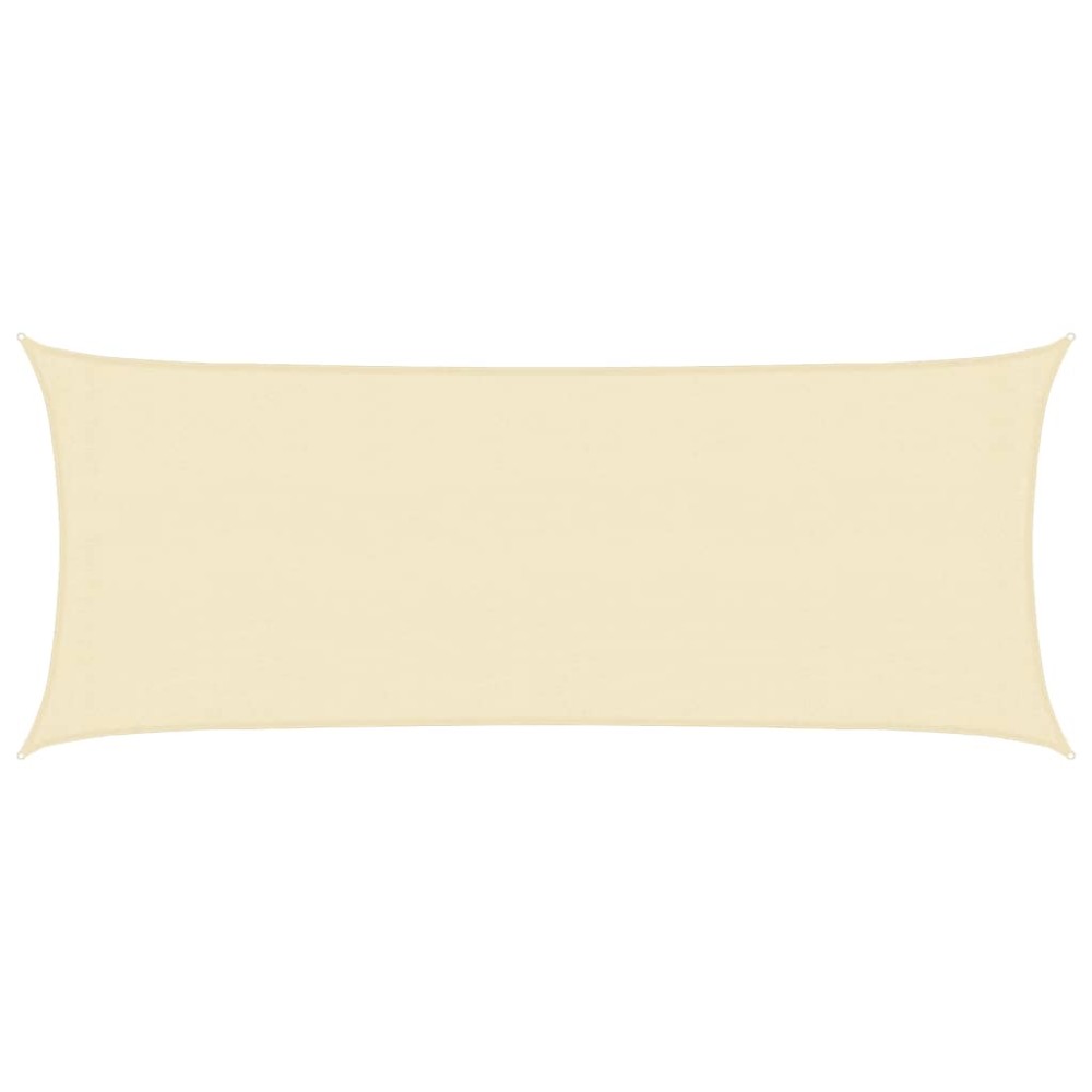 vidaXL Pânză parasolar, crem, 2x4,5 m, HDPE, 160 g/m²