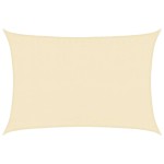 vidaXL Pânză parasolar, crem, 3,5 x 4,5 m, HDPE, 160 g/m² vidaXL Pânză parasolar, crem, 3,5 x 4,5 m, HDPE, 160 g/m²