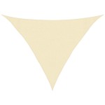 vidaXL Pânză parasolar, crem, 3x3x4,2 m, HDPE, 160 g/m²