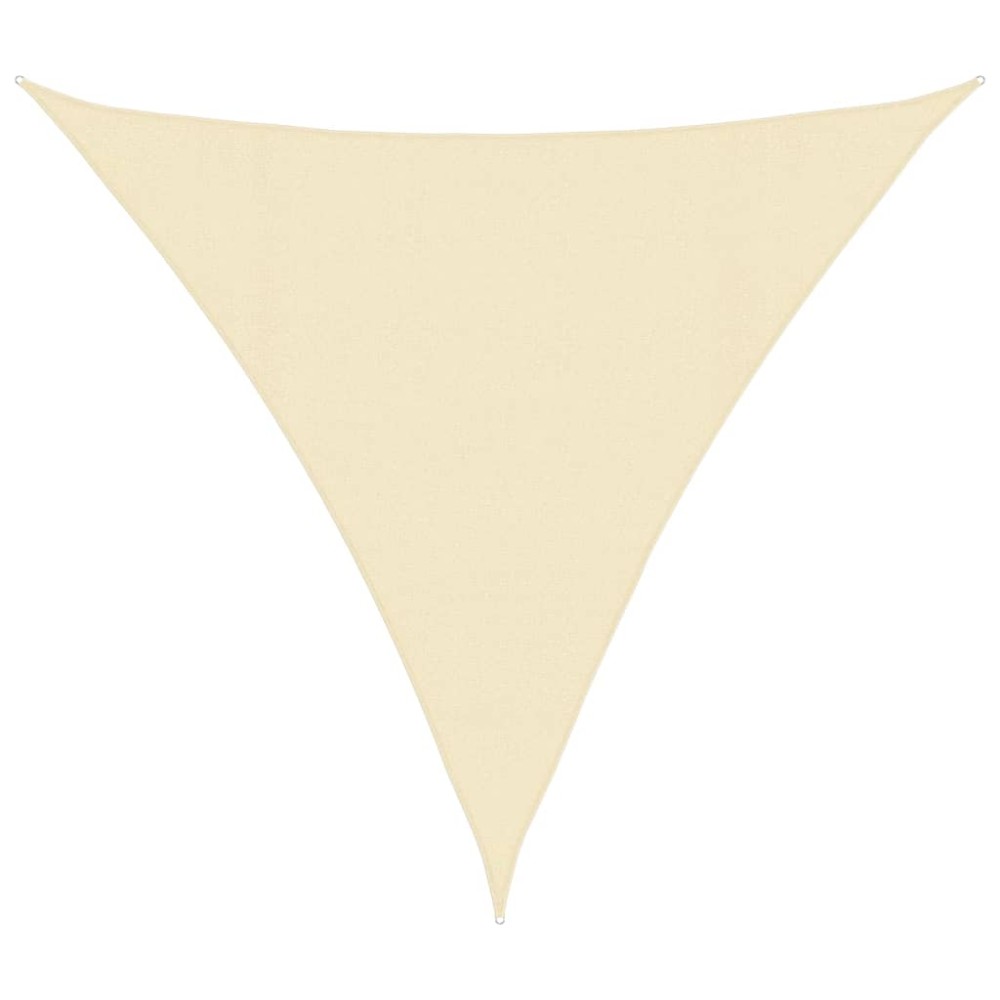 vidaXL Pânză parasolar, crem, 4,5x4,5x4,5 m, HDPE, 160 g/m²