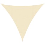 vidaXL Pânză parasolar, crem, 4,5x4,5x4,5 m, HDPE, 160 g/m² vidaXL Pânză parasolar, crem, 4,5x4,5x4,5 m, HDPE, 160 g/m²