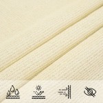 vidaXL Pânză parasolar, crem, 5x6x6 m, HDPE, 160 g/m² vidaXL Pânză parasolar, crem, 5x6x6 m, HDPE, 160 g/m²