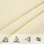 vidaXL Pânză parasolar, crem, 5x5x6 m, HDPE, 160 g/m² vidaXL Pânză parasolar, crem, 5x5x6 m, HDPE, 160 g/m²