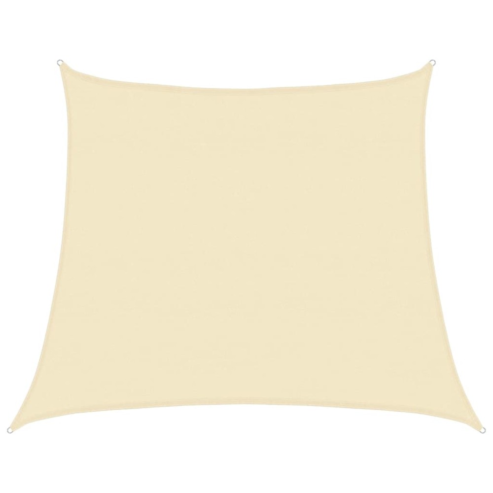 vidaXL Pânză parasolar, crem, 4/5x4 m, HDPE, 160 g/m²