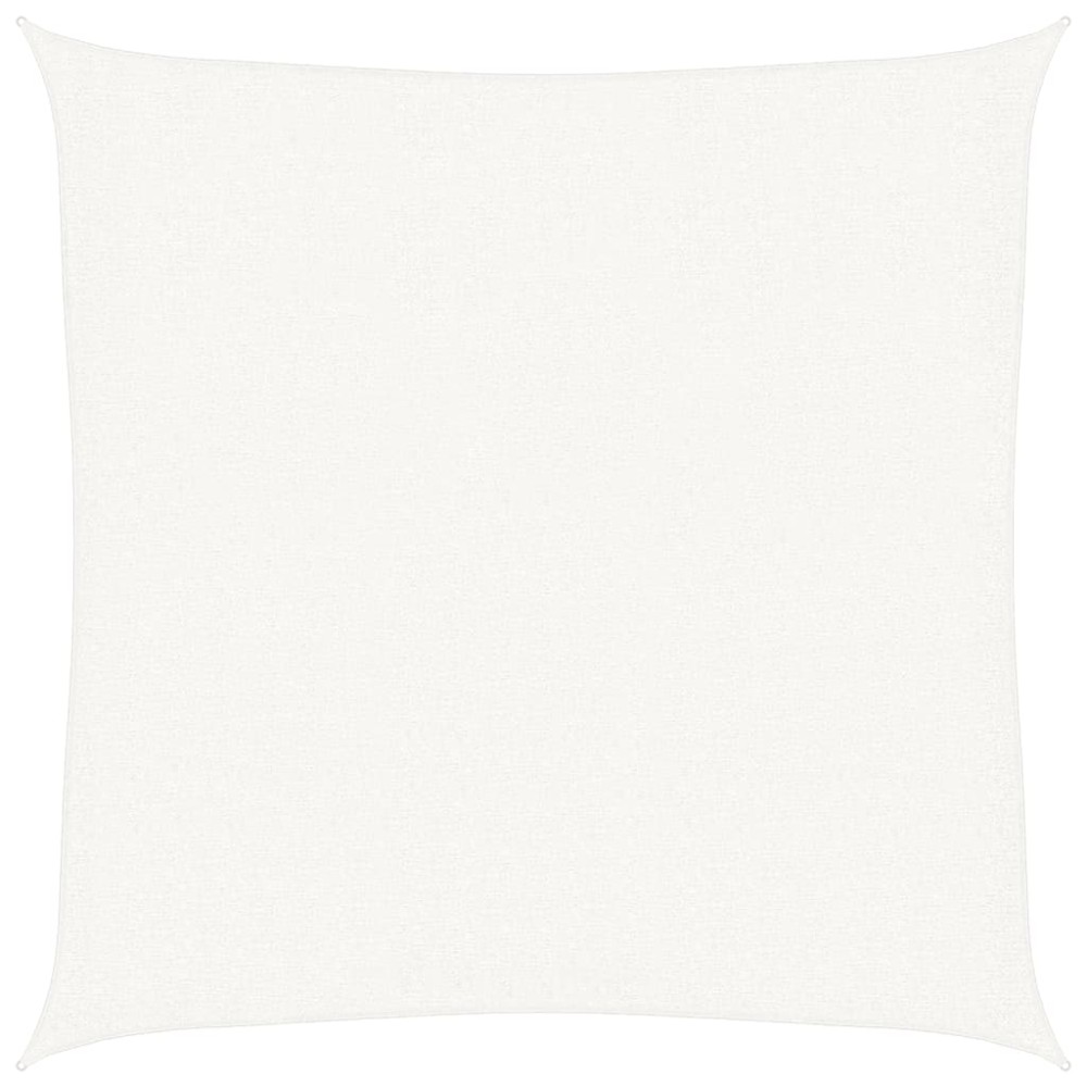vidaXL Pânză parasolar, alb, 2,5 x 2,5 m, HDPE, 160 g/m²