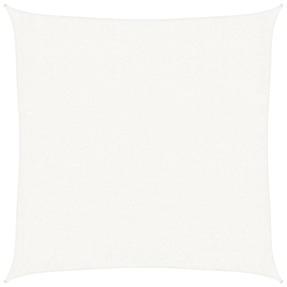 vidaXL Pânză parasolar, alb, 3 x 3 m, HDPE, 160 g/m²