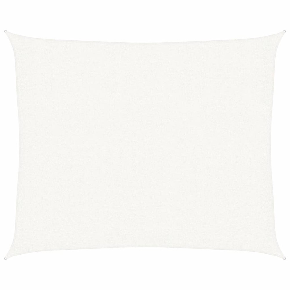 vidaXL Pânză parasolar, alb, 2,5 x 3 m, HDPE, 160 g/m²