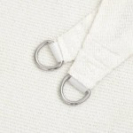 vidaXL Pânză parasolar, alb, 2,5 x 3 m, HDPE, 160 g/m²