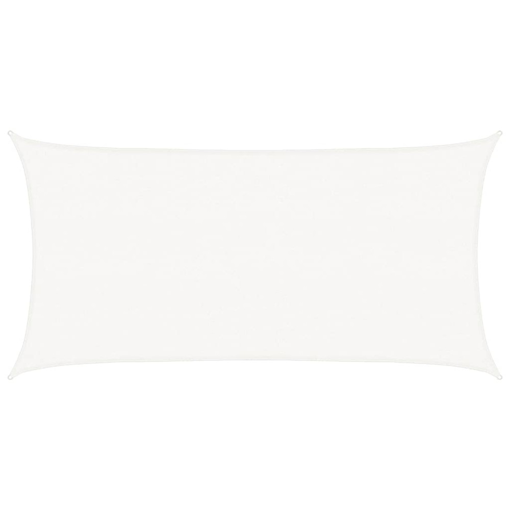 vidaXL Pânză parasolar, alb, 2,5 x 4,5 m, HDPE, 160 g/m²