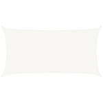 vidaXL Pânză parasolar, alb, 2,5 x 5 m, HDPE, 160 g/m²