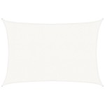 vidaXL Pânză parasolar, alb, 3 x 4 m, HDPE, 160 g/m²