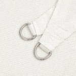 vidaXL Pânză parasolar, alb, 3 x 4 m, HDPE, 160 g/m²