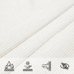 vidaXL Pânză parasolar, alb, 3 x 4 m, HDPE, 160 g/m²