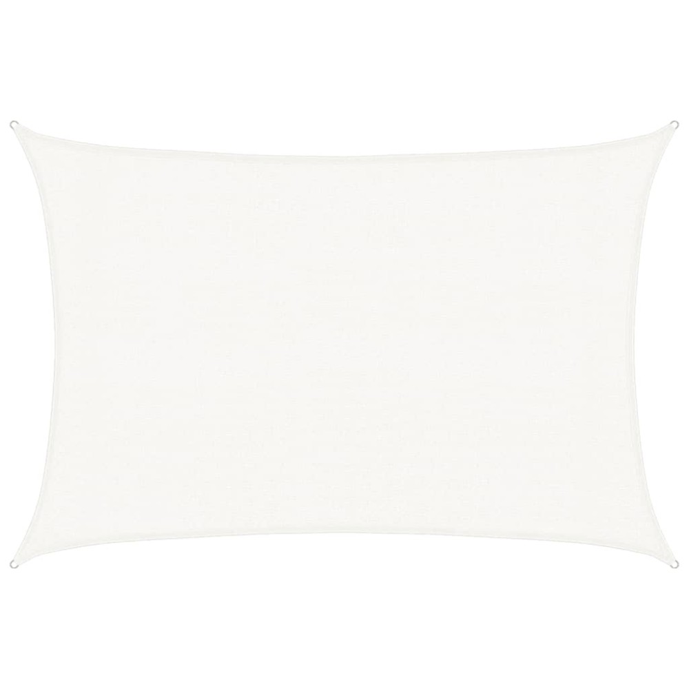 vidaXL Pânză parasolar, alb, 3x4,5 m, HDPE, 160 g/m²