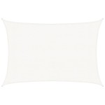 vidaXL Pânză parasolar, alb, 3x4,5 m, HDPE, 160 g/m²