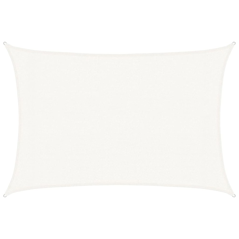 vidaXL Pânză parasolar, alb, 3 x 5 m, HDPE, 160 g/m²