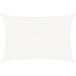 vidaXL Pânză parasolar, alb, 3 x 5 m, HDPE, 160 g/m²