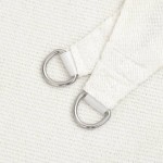 vidaXL Pânză parasolar, alb, 3 x 5 m, HDPE, 160 g/m²