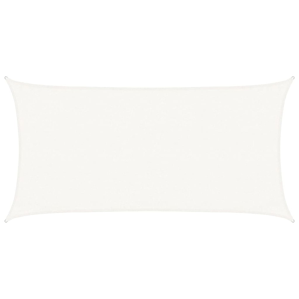 vidaXL Pânză parasolar, alb, 3 x 6 m, HDPE, 160 g/m²