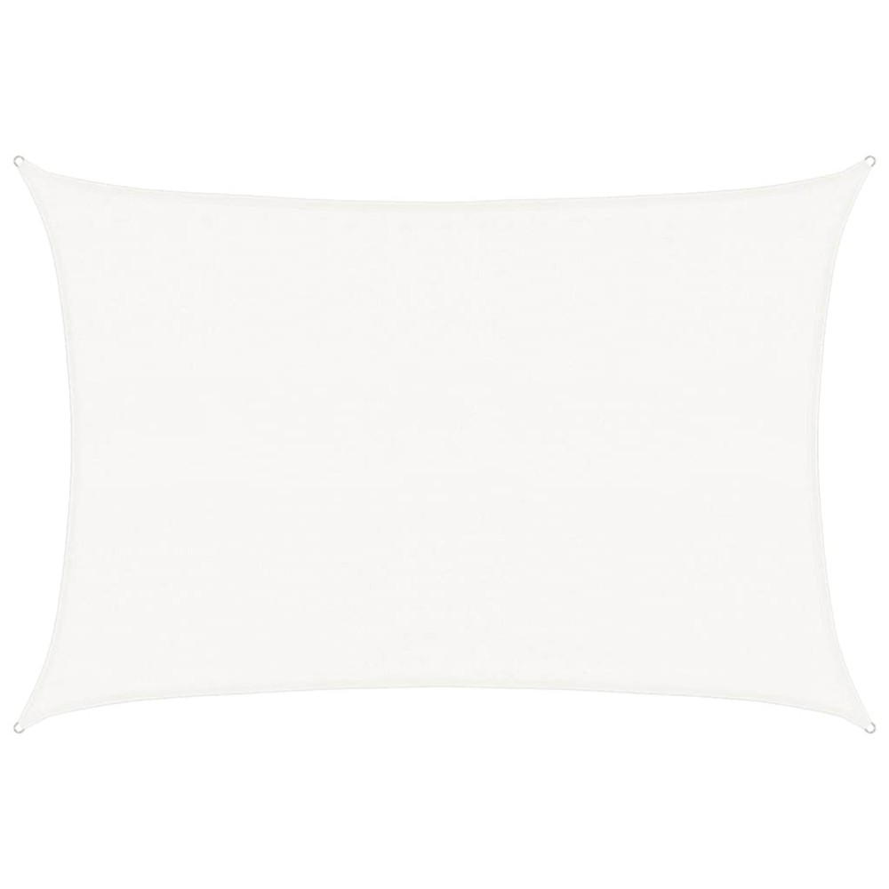 vidaXL Pânză parasolar, alb, 3,5 x 4,5 m, HDPE, 160 g/m²