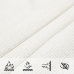 vidaXL Pânză parasolar, alb, 4 x 7 m, HDPE, 160 g/m²